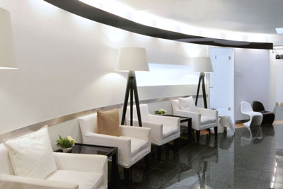 Wartebereich bei Dentalaesthetica in Duesseldorf